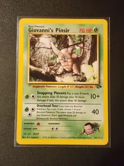 Pokemon TCG Giovanni's Pinsir 24/132 Gym Challenge NM Card - Image 1