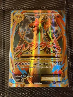 Pokemon TCG 2016 Mega M Charizard EX XY Evolutions Full Art Holo Card 101/108 - Image 1