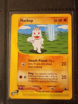 Machop 74/144 Skyridge Common Pokemon TCG Card NM - Image 1