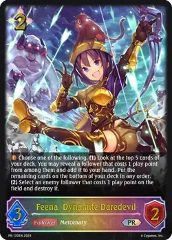 Shadowverse: Evolve Promo Cards - Feena, Dynamite Daredevil (PR-120EN) NM - Image 1