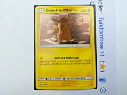 Detective Pikachu HOLO BLACK STAR PROMO card SM194 Pokemon 2019 Movie - Image 4