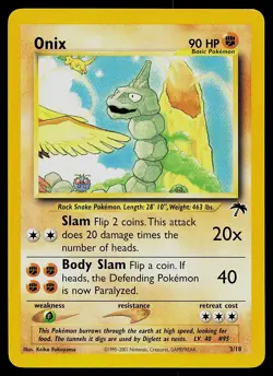Pokemon Card - Onix Southern Islands 3/18 Promo - Image 1