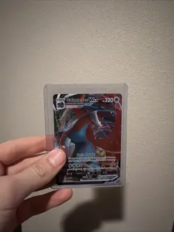 Pokemon TCG Salamence VMAX Darkness Ablaze Holo Ultra Rare Card 144/189 - Image 1