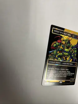 Heroes In A Half Shell Borderless Surge Foil TMNT Card #0096 MTG LP - Image 5