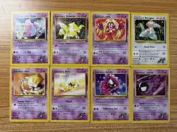 Pokemon TCG Sabrina Gym Heroes/Challenge Card Lot - Image 1