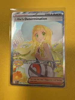 Pokemon Lillie's Determination Card 184/132 Mega Evolution English Near Mint - Image 1