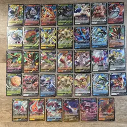 Pokemon TCG V Holo Card Lot of 34 Rotom, Pidgeot, Flygon, Zarude - Image 1
