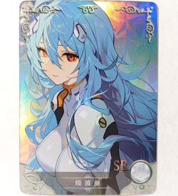 Goddess Story CCG Anime Waifu Card - Rei Ayanami - Evangelion - Image 1