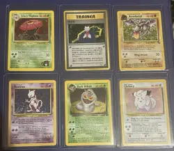 Pokemon Card Lot Gym Challenge, Fossil, Team Rocket, Base Set, Mewtwo - Image 1