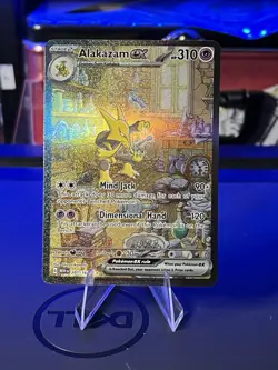 Pokemon TCG Alakazam EX 151 Holo Card Scarlet & Violet 201/165 SIR - Image 1