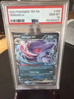 PSA 10 Gengar ex 112/162 Temporal Forces Holo Pokemon Card GEM MINT 2024 - Image 1