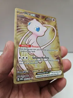 Mew EX Pokemon 205 Metal promo card from 151 UPC - Image 3