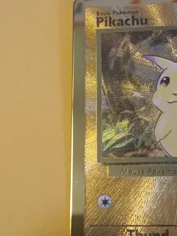 Pokemon Sword & Shield Celebrations Pikachu 058/102 Gold Metal Card UPC Promo - Image 4