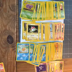 Vintage Pokemon 125 Card Lot Mix of Old Cards - Image 1