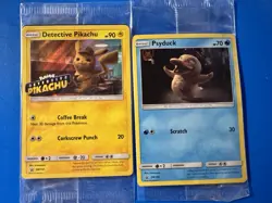 Detective Pokemon cards Pikachu Psyduck New Sealed - Image 1