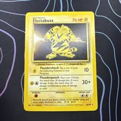 Pokemon TCG Electabuzz Base Set Unlimited Rare Card 20/102 LP Condition - Image 1