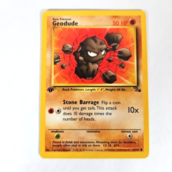 Pokemon TCG Geodude Wizards Of The Coast 1999 First Edition Fossil Set Card #47 - Image 3