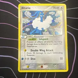Pokemon TCG Altaria EX Deoxys Holo Rare Card 1/107 MP Condition - Image 1