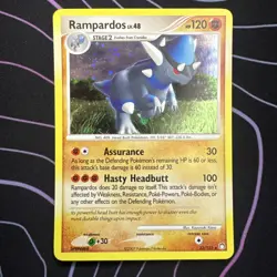Pokemon Rampardos Card 33/123 Mysterious Treasures Holo Rare - Image 1