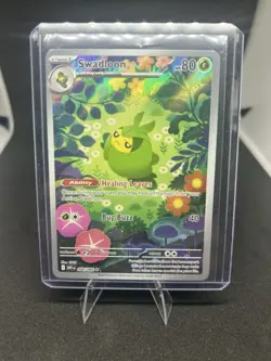 Swadloon 088/086 White Flare Illustration Rare NM Pokemon Card - Image 1