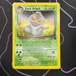 Pokemon TCG Holo Ultra Rare Team Rocket Dark Arbok Card 2/82 MP - Image 1