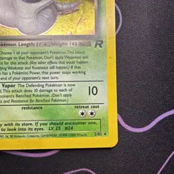 Pokemon TCG Holo Ultra Rare Team Rocket Dark Arbok Card 2/82 MP - Image 3