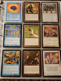 Vintage Magic The Gathering Binder Collection Card Lot MTG 1993-2003 Rares - Image 1