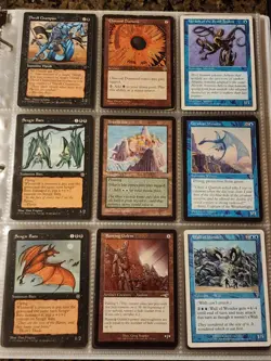 Vintage Magic The Gathering Binder Collection Card Lot MTG 1993-2003 Rares - Image 1