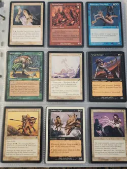 Vintage Magic The Gathering Binder Collection Card Lot MTG 1993-2003 Rares - Image 3