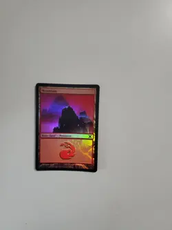 MtG FOIL Basic Mountain LP x1 - Tenth Edition (376) - Image 1