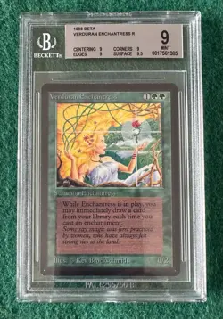 Verduran Enchantress - BETA - MTG - BGS 9. MINT. Quad +. Very Nice. - Image 1