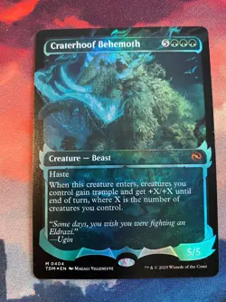 MTG Tarkir Dragonstorm Craterhoof Behemoth Showcase Foil - Image 1