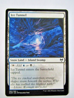 MTG Ice Tunnel 262/285 Land Khm Kaldheim Near Mint Pack Fresh!! - Image 1