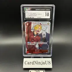 CGC GEM MINT 10 Sanji OP01-013 Promo 25th Anniversary Edition ONE PIECE Card 36 - Image 1