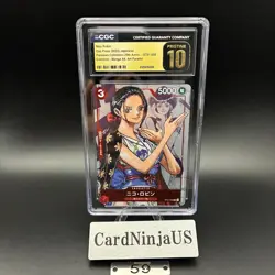 CGC PRISTINE 10 Nico Robin ST01-008 C 25th Edition Parallel ONE PIECE Card Game - Image 1