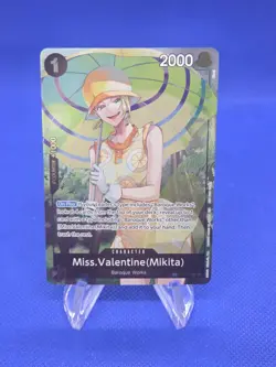 One Piece The Azure Sea’s Seven Miss Valentine Mikita OP14-087 Dash Pack NM - Image 1