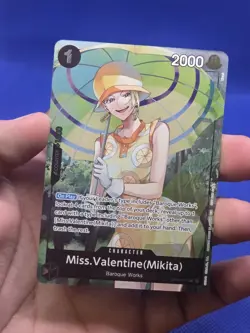 One Piece The Azure Sea’s Seven Miss Valentine Mikita OP14-087 Dash Pack NM - Image 2