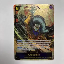 Crocodile OP14-120 Alternate Art The Azure Sea's Seven Sec One Piece Alt Secret - Image 1
