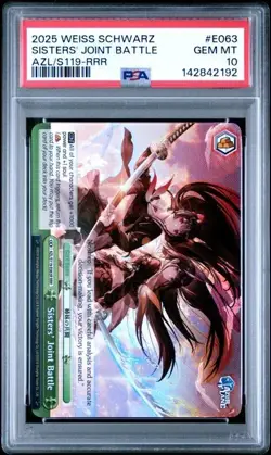Sisters' Joint Battle RRR - Weiss Schwarz Azur Lane Vol. 2 - PSA 10 - Image 1