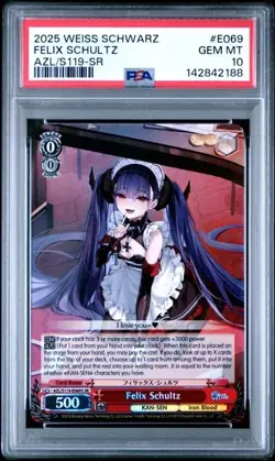Felix Schultz SR - Weiss Schwarz Azur Lane Vol. 2 - PSA 10 - Image 1