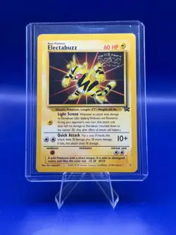 Pokemon Card: Electabuzz #2 WOTC Vintage Black Star Movie Promo Rare! GD - Image 1