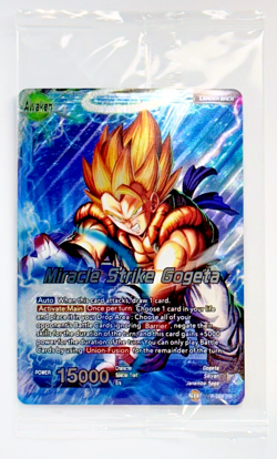 Dragon Ball Z Promo Card Miracle Strike Gogeta Vegeta Son Guku P-069 PR Sealed - Image 1
