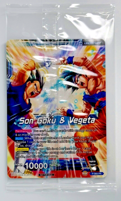 Dragon Ball Z Promo Card Miracle Strike Gogeta Vegeta Son Guku P-069 PR Sealed - Image 2