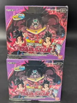 Dragon Ball Super Card Game Vermilion Bloodline Booster Box 1st Edition LOT (2) - Image 1