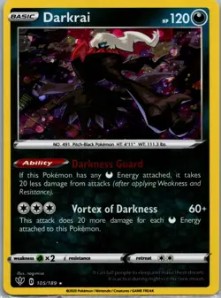 Darkrai - (Cosmos Holo), Miscellaneous Cards & Products, 105/189, Promo - Image 1