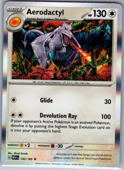 Aerodactyl 142/165 Holo SV: Scarlet & Violet 151 - Pokemon Card - NM - Image 1
