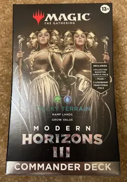 MTG Modern Horizons 3 Tricky Terrain Commander Deck 100-Card Factory Sealed - Image 1