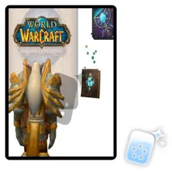 Floating Spellbook loot card WORLD OF WARCRAFT Gusting Grimoire Unscratched code - Image 1