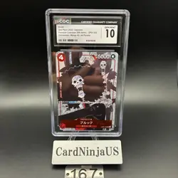 CGC GEM MINT 10 Brook OP01-022 UC 25th Edition Parallel ONE PIECE Card Game 167 - Image 1