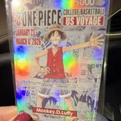Bandai Namco One Piece CCG Monkey D. Luffy US Voyage Foil Card - Image 1